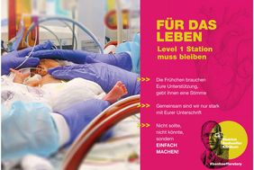 Postkarte Frühchen-Petition