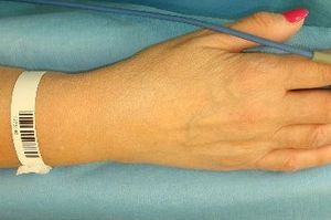 Patientenarmband zur Identifikation