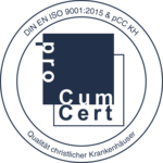Zertitifikat DIN EN ISO 9001:2015 pCC KH Siegel für das Zertifikat nach DIN EN ISO 9001:2015 pCC KH