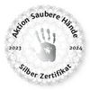Silber-Zertifikat Aktion Saubere Hände